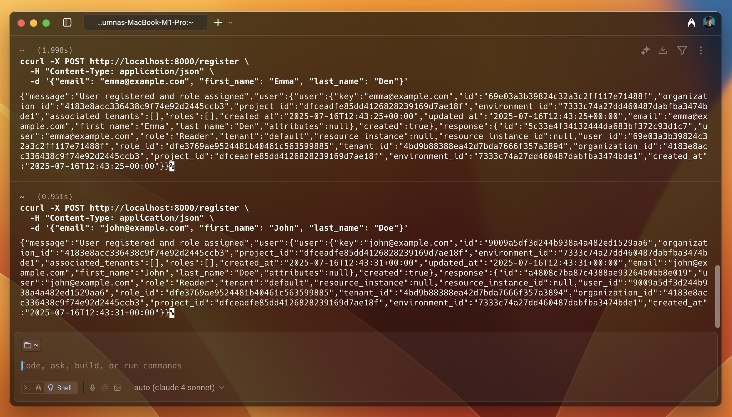 curl create user