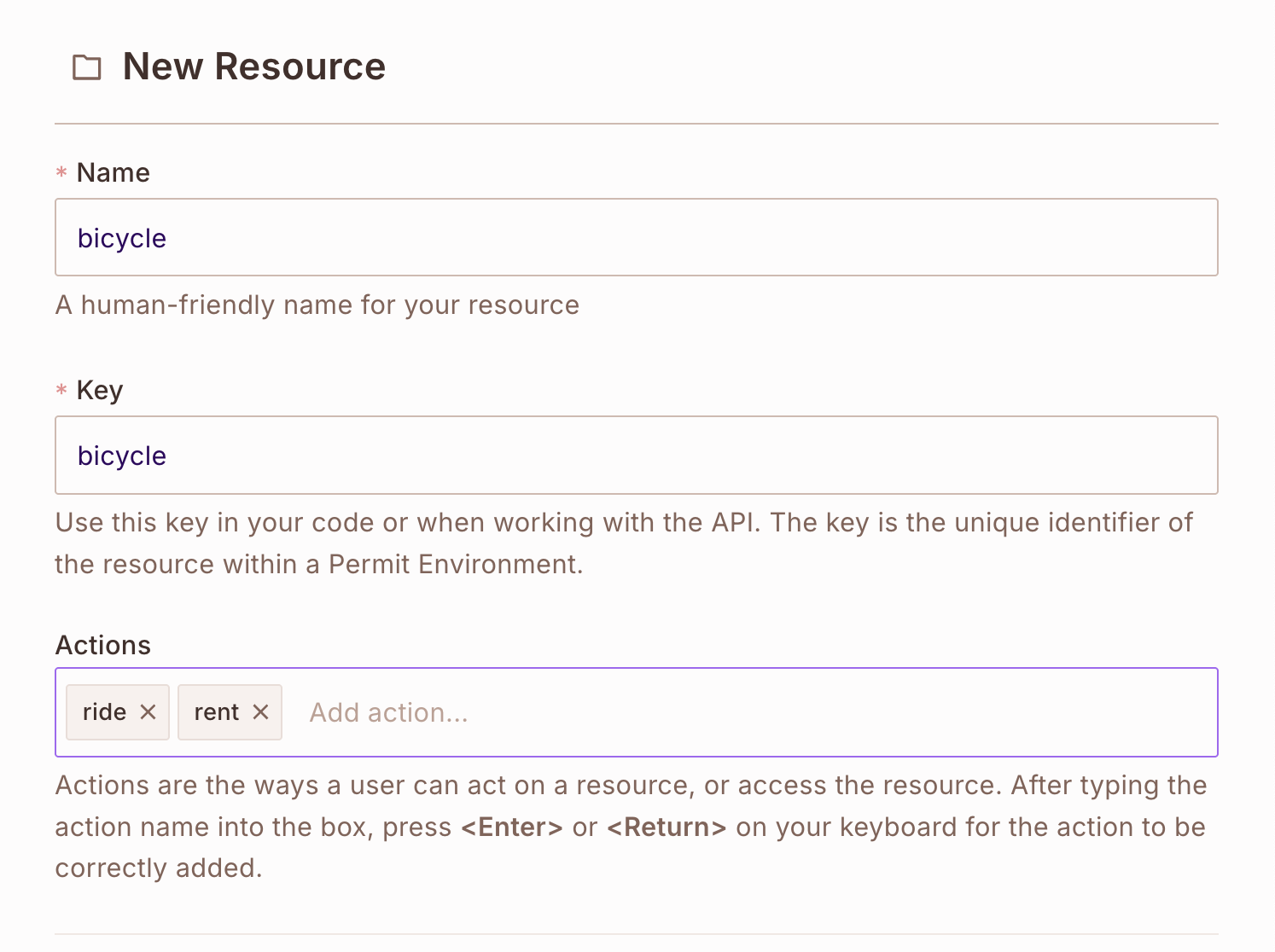Resource Creation
